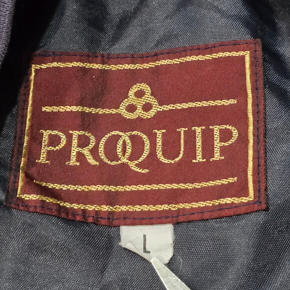 Vintage ProQuip Plaid Crewneck Pullover Golf Sweater Jacket - Picture 5 of 8